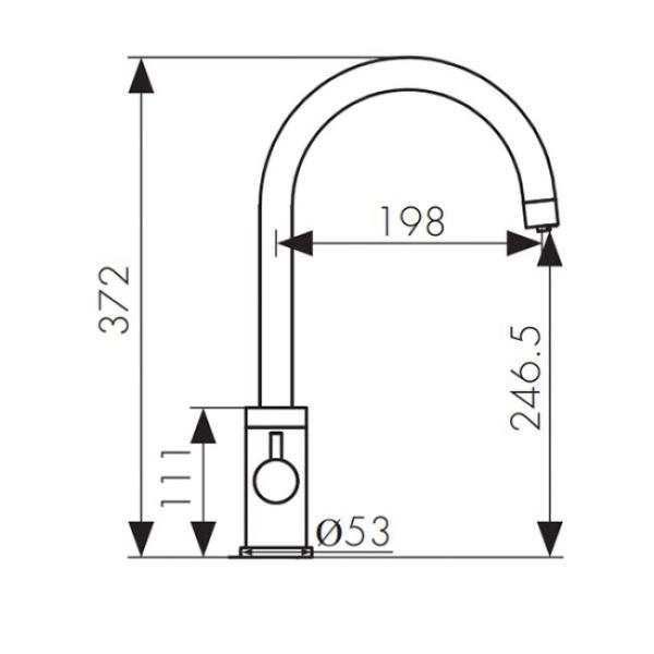 Смеситель для кухни KAISER Merkur (26744-3) бронза
