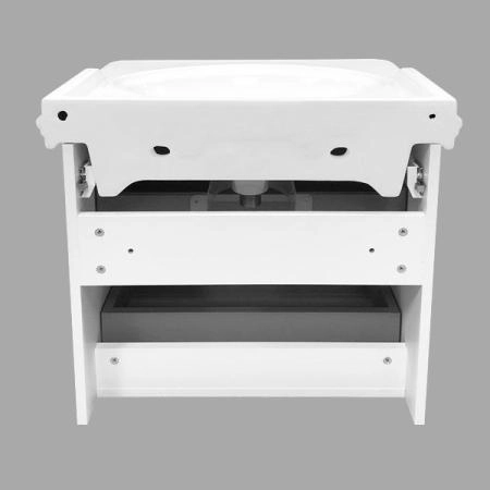 Тумба с раковиной Comforty Неаполь-65 белый глянец