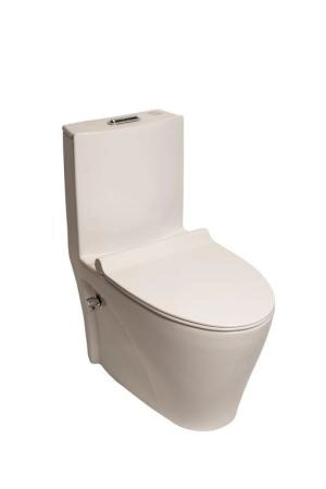 Унитаз напольный SantiLine SL-5012SM-BD моноблок, с встроенным смесителем и функцией биде сиденье микролифт