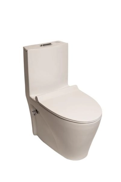 Унитаз напольный SantiLine SL-5012SM-BD моноблок, с встроенным смесителем и функцией биде сиденье микролифт