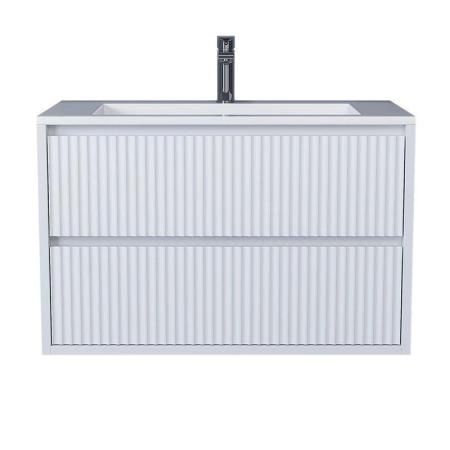 Тумба под раковину для ванной Uperwood Next Premium подвесная, 80 см, белая, 2 ящика