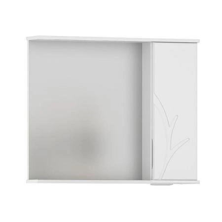 Зеркало-шкаф Volna Adel 80 правый белый глянец