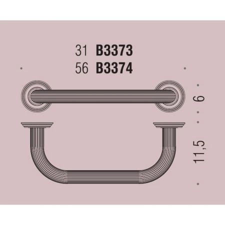 Поручень для ванны Colombo Hermitage В3373 хром