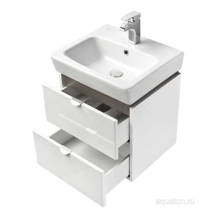 Тумба под раковину AQUATON Скай PRO 60 белый глянец 1A238201SY010