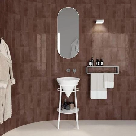 Раковина Kerama Marazzi CONO КОНО CO.wbi.44 встраиваемая сверху 44, белая глянцевая