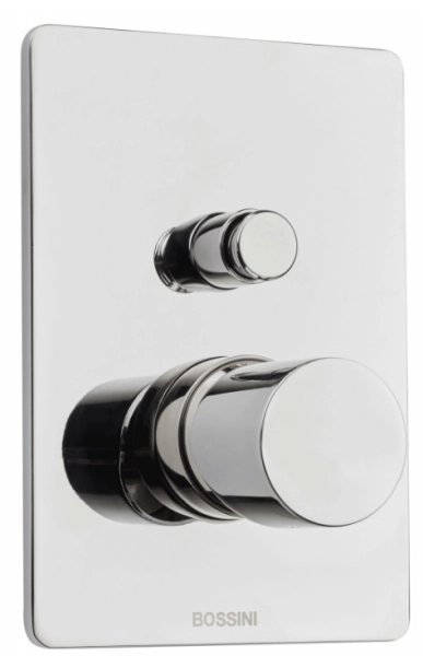 Bossini смеситель для душа с переключателем на 2 выхода, встраиваемый, внешняя часть, цвет хром