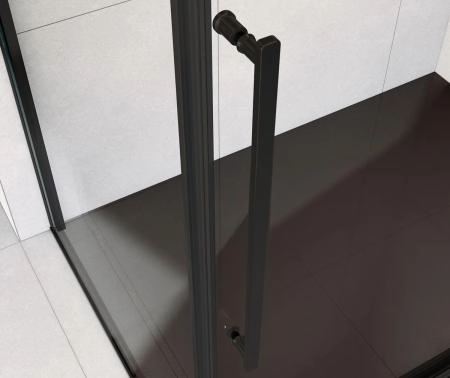 Душевой уголок Vincea Arno VSR-1A9012CLB, 1200*900, черный, стекло прозрачное