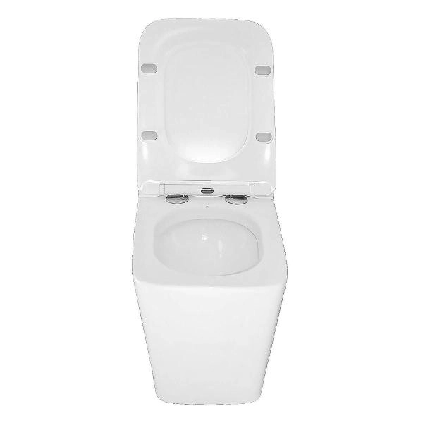 Унитаз импульсный Azario AZ-101 квадратный 360х590х440 напольный, быстросъемное сиденье микролифт