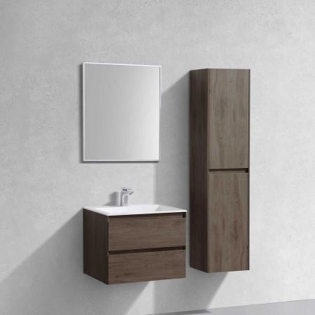 Тумба под раковину Vincea Luka 600 подвесная, 2 выкатных ящика soft-close, R.Oak