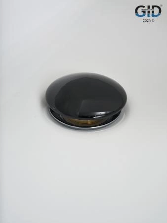 Донный клапан Gid без перелива Bl100 72201K черный глянцевый 7x7x10