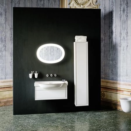 Laufen New Classic Раковина накладная 80х48х7.5см, с 3 отв., без перелива, цвет: белый