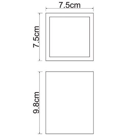Стакан для зубных щеток Wasserkraft Leine K-3828