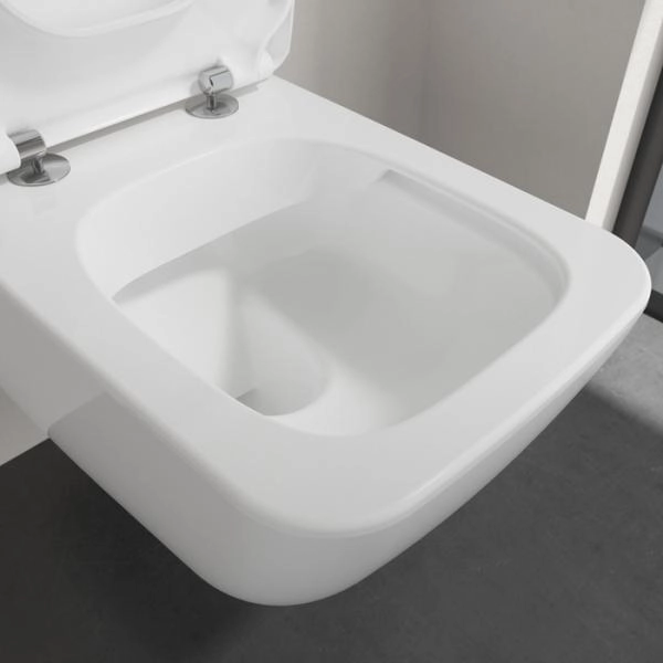 Villeroy&Boch Venticello Унитаз подвесной 375*560*330, безободковый, в комплекте сиденье SlimSeat с микролифтом, цвет альпийский белый