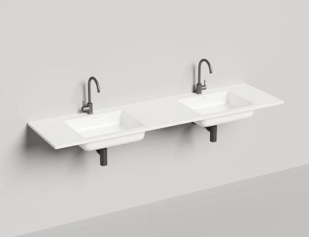 Раковина Salini ONDA 180 S-Stone покраска RAL матовая 180x50 1402202MF столешница без отв.смесителя