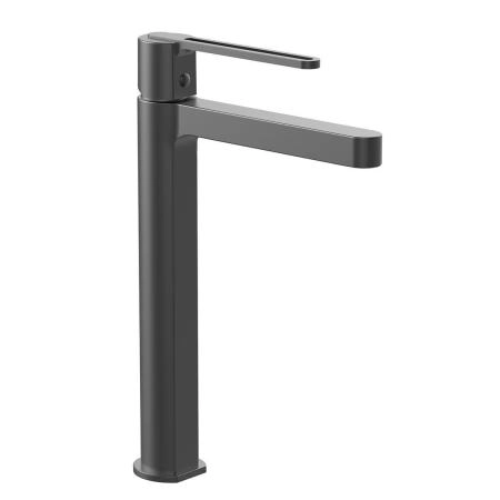 Смеситель Vincea Rondo VBF-1R2GM для раковины однорычажный, вороненая сталь