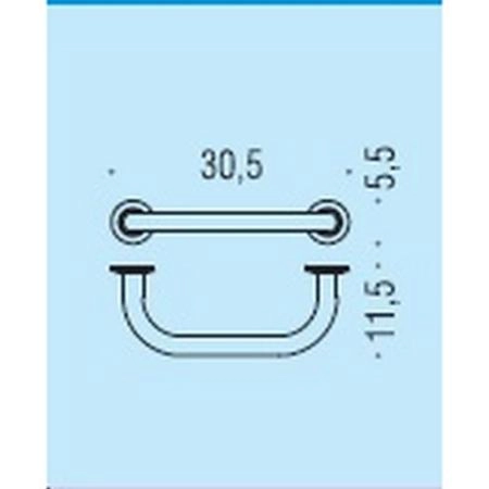 Поручень Colombo Universali В9720 хром