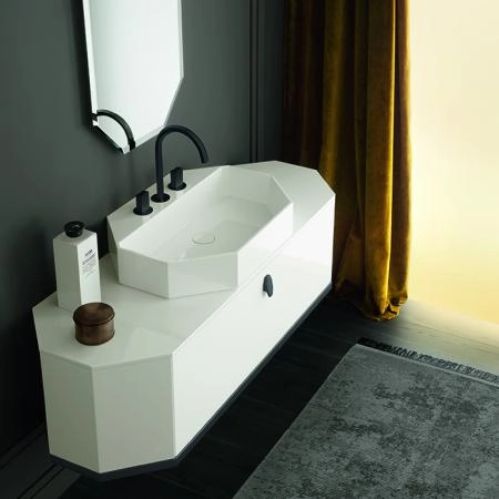 Milldue Edition Dandy Комплект подвесной мебели, 138х47хh36см, цвет: глянцевый белый