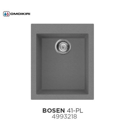 Кухонная мойка Omoikiri Bosen 41-PL 4993218, 410х500, платина