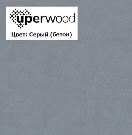 Раковина кварцевая Uperwood Lotus Quartz, 100 см, серая матовая, бетон