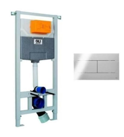 Инсталляция OLI 120 100409mSl00 + Панель слива SLIM, хром глянцевый