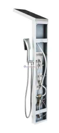 Душевая панель Frap F24005-8 белый хром для ванны