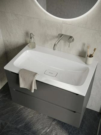 Раковина Uperwood Smile Rsmile80wg0 80 см белая глянцевая без отверстия под смеситель