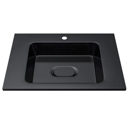 Раковина для ванной Uperwood Modul 65 см, черная глянцевая