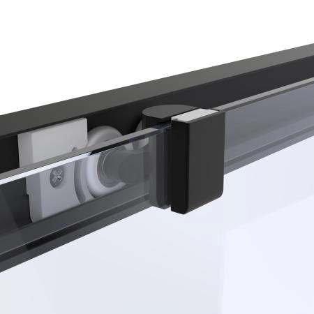 Душевой уголок Vegas-glass ZA-F Protec 110*95 02М 10, профиль черный матовый, стекло сатин