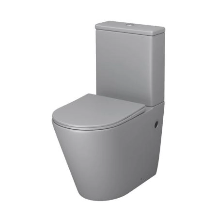 Унитаз Grossman GR-4480GLMS Color (620*365*810) СВЕТЛО-СЕРЫЙ МАТОВЫЙ напольный Безободковыйс