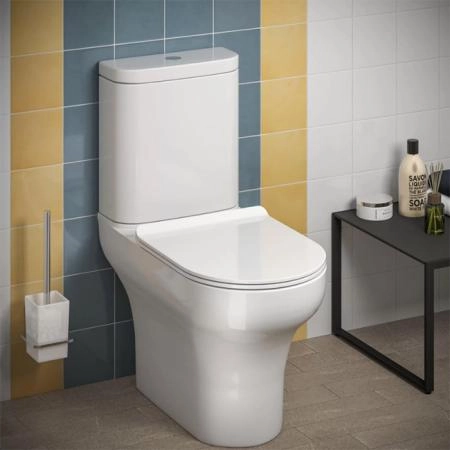 Kerama Marazzi Buongiorno Унитаз моноблок 36x66см, безободковый, цвет: белый глянцевый