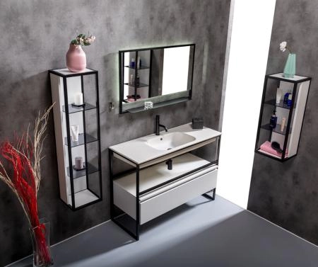 Раковина моноблок Boheme Vallessi 120 белая керамика 838-120-W