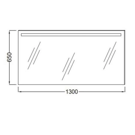 Зеркало Jacob Delafon EB1419-NF 130 см с подсветкой