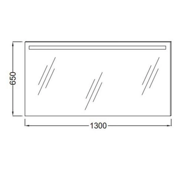Зеркало Jacob Delafon EB1419-NF 130 см с подсветкой