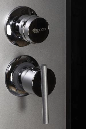 Душевая кабина Niagara NG-2507-14 800х800х2150 высокий поддон 40см стекло тонированное