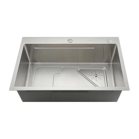 Кухонная мойка GAPPO GS7246 с коландером, сатин