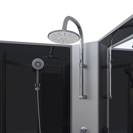 Душевая кабина Niagara NG-2507-14BKT 800х800х2100-2400 высокий поддон 40см стекло тонированное