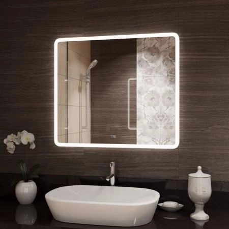 Зеркало Континент Demure medium 700x500 ЗЛП1362 с подсветкой