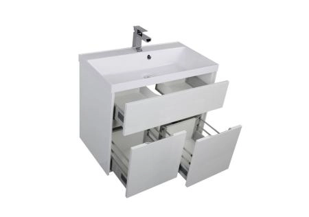 Тумба под раковину Aquanet Латина 80 цвет белый