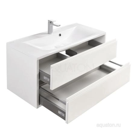Тумба под раковину AQUATON Римини 1A232801RN010 100 с ящиком,белый