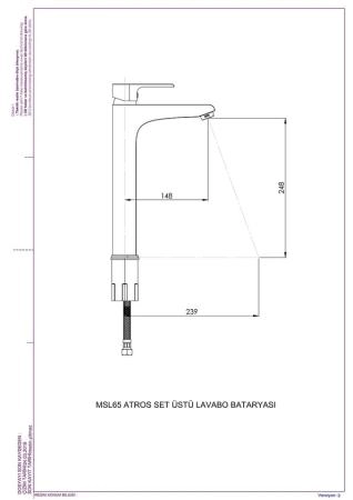 Смеситель для раковины GPD ATROS MSL65 хром