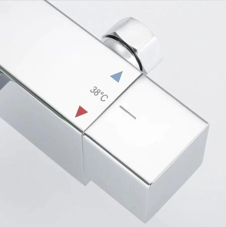 Душевая система Gappo G2418-40 термостат с изливом хром верхний душ 30x30