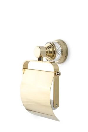 Держатель для туалетной бумаги Boheme с крышкой AURA Gold 10241-G