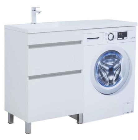 Тумба под раковину Aquanet Вега 58 белый глянец