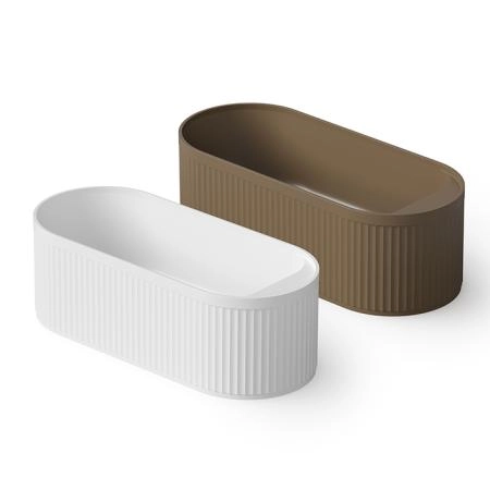 Dea Design Stripes Ванна 171х72хh56см, отдельностоящая, цвет: dark camel