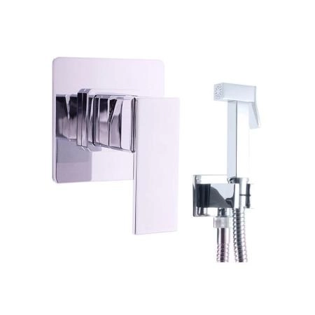 Смеситель Rav Slezak LOIRA LR542/1 для биде монтирующийся в стену с душем и стоп вентилем Лейка