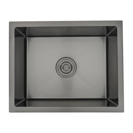 Кухонная мойка GAPPO GS5040-6 с коландером, оружейная сталь