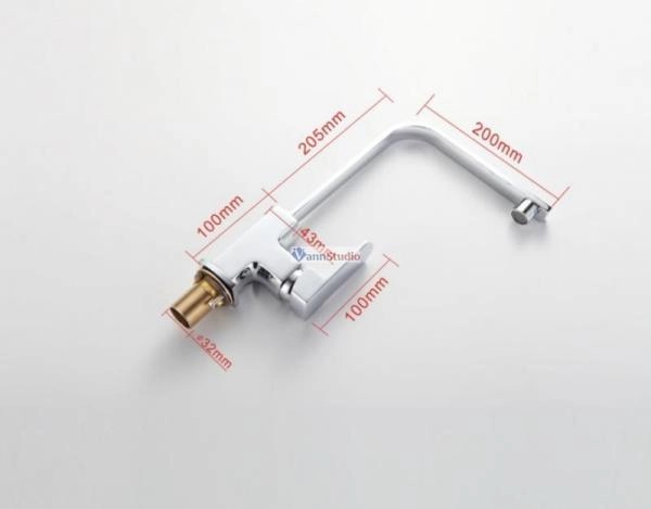 Смеситель для кухни Frap F4073 хром