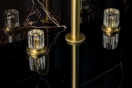 Смеситель на столешницу Boheme ELEGANTE на 3 отв. MAT GOLD 152-MG-EL