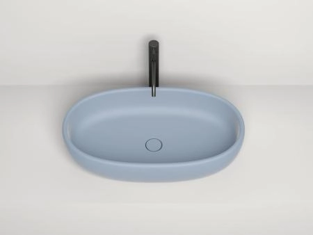 Раковина Salini LUCE  S-Stone покраска RAL матовая 69x40 110721MF накладная