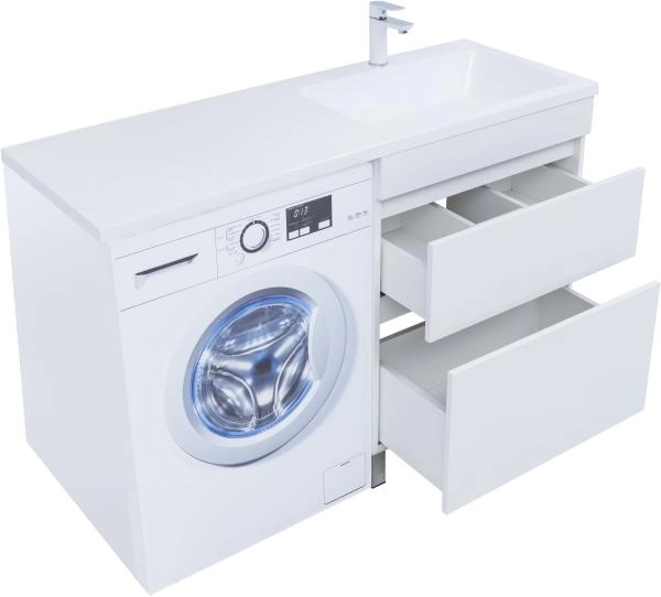 Тумба под раковину Aquanet Вега 68 белый глянец